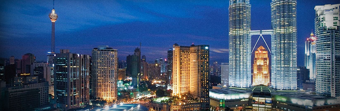 Kuala Lumpur skyline at dusk